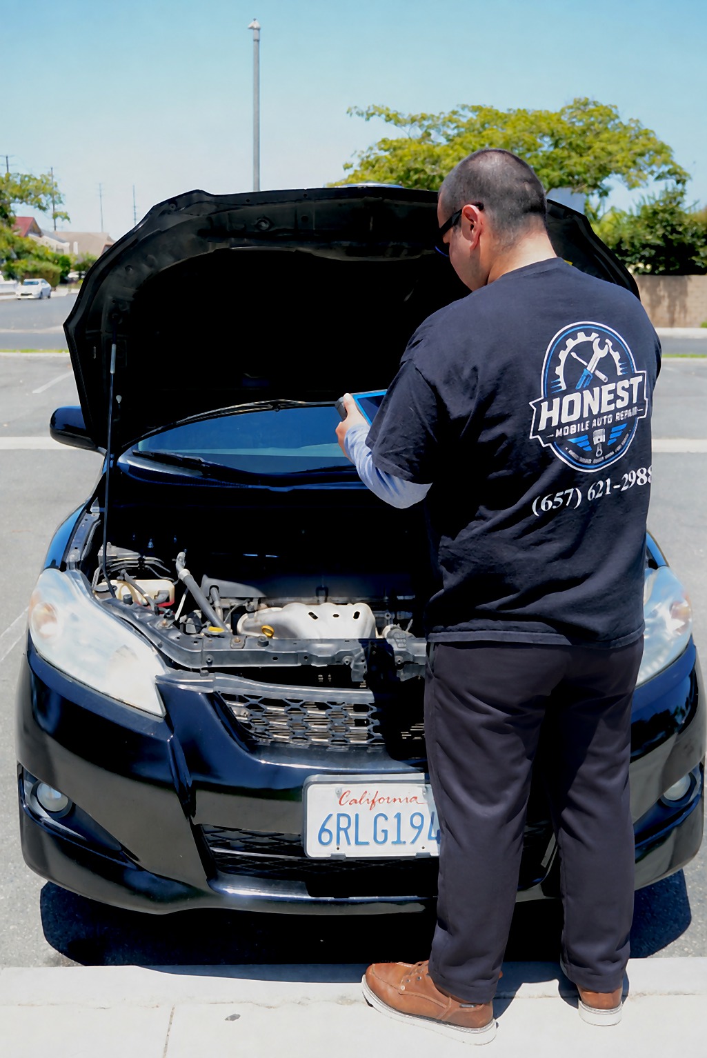 Automotive diagnostic work