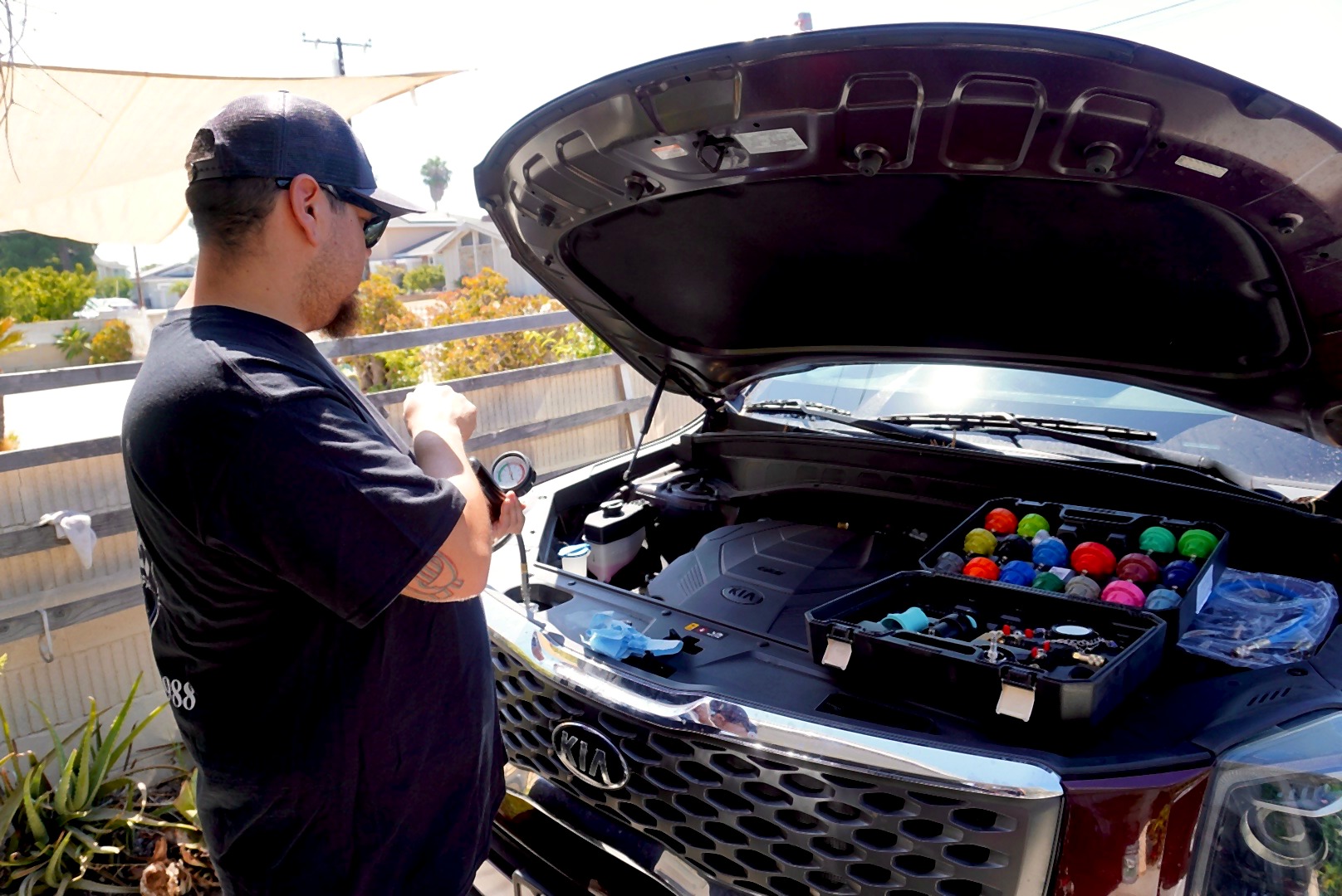 Automotive pressure testing